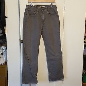 Carhartt mens relaxed fit grey jeans 32x32